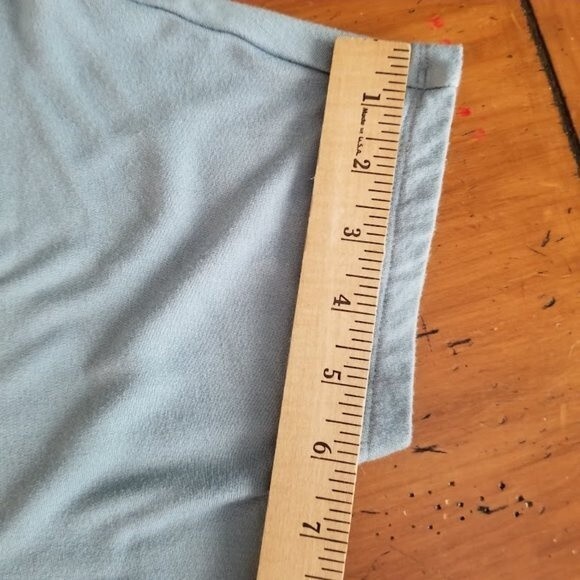 Lou & Grey Signature Soft Cozy Slate Blue Dress Stretch Jersey Knit Size Small - Picture 6 of 8